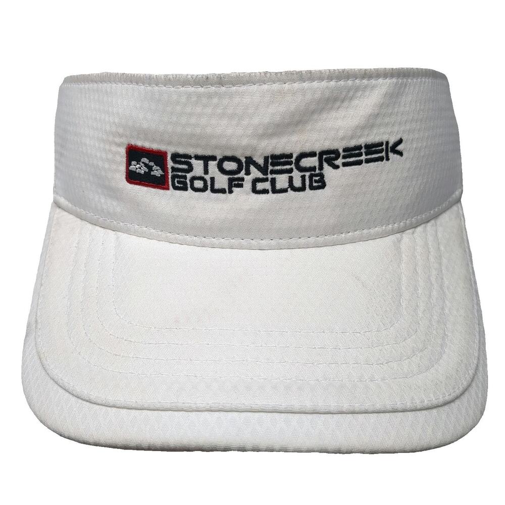 Ahead Stonecreek Golf Club Visor White One Size Slideback Performance Hat